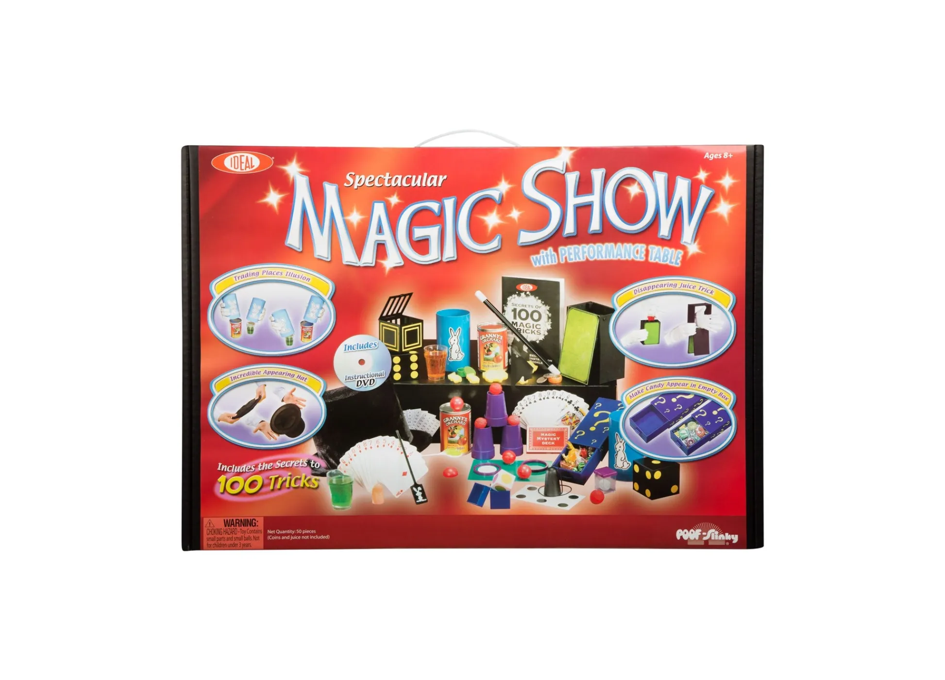 Flat River Group Ideal Magic Spectacular Magic Suitcase 100-Trick Set* Dress Up