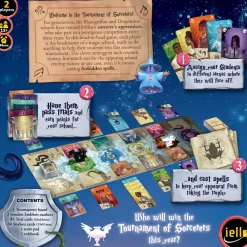 Flat River Group IELLO Clash of Magic Schools - Dueling Sorcery Card Game for 2* Card Games