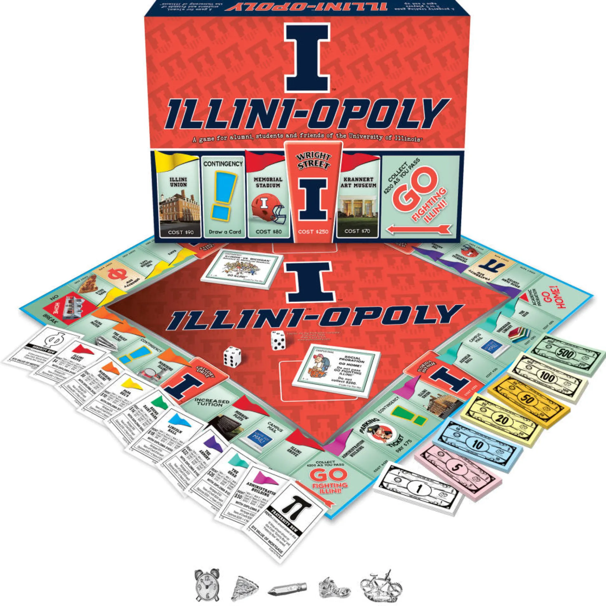 Flat River Group ILLINIOPOLY University of Illinois Edition Board Game* Board Games|Role-Playing Games