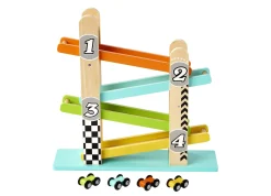 Macy's - Supplier Imaginarium Wooden Drop and Go Ramp Racer Playset with 4 Racing Cars* Preschool Education Toys & Activities|Preschool Vehicles