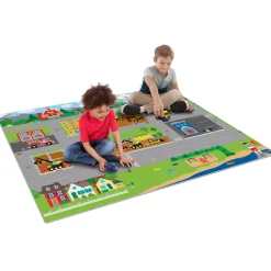 Flat River Group Imaginmat Jumbo Tonka Interactive Floor Playmat & Toy Cars Set* Preschool Education Toys & Activities|Preschool Vehicles
