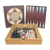 AreYouGame 5-in-1 Wooden Multi-Game Set for Family Game Night* Role-Playing Games|Board Games