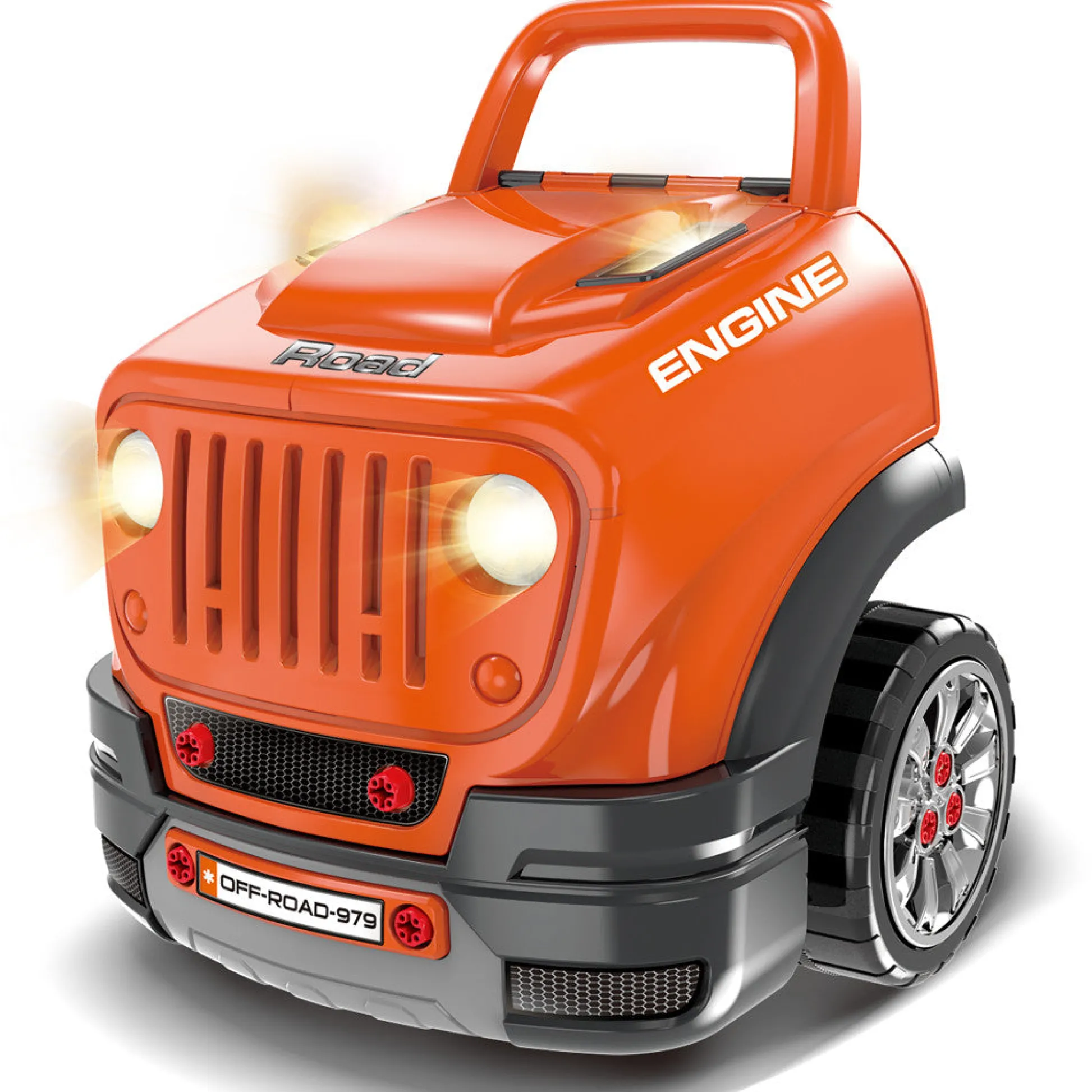 Flat River Group Interactive ATV Car Mechanic Engine Workshop - Orange, Take Apart Engine with RC Key* Tools & Workshops|Dress Up