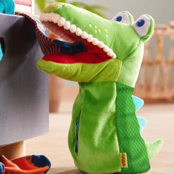 HABA USA Interactive Eat-It-Up Croco Glove Puppet for Creative Play* Puppets & Puppet Theaters|Dress Up