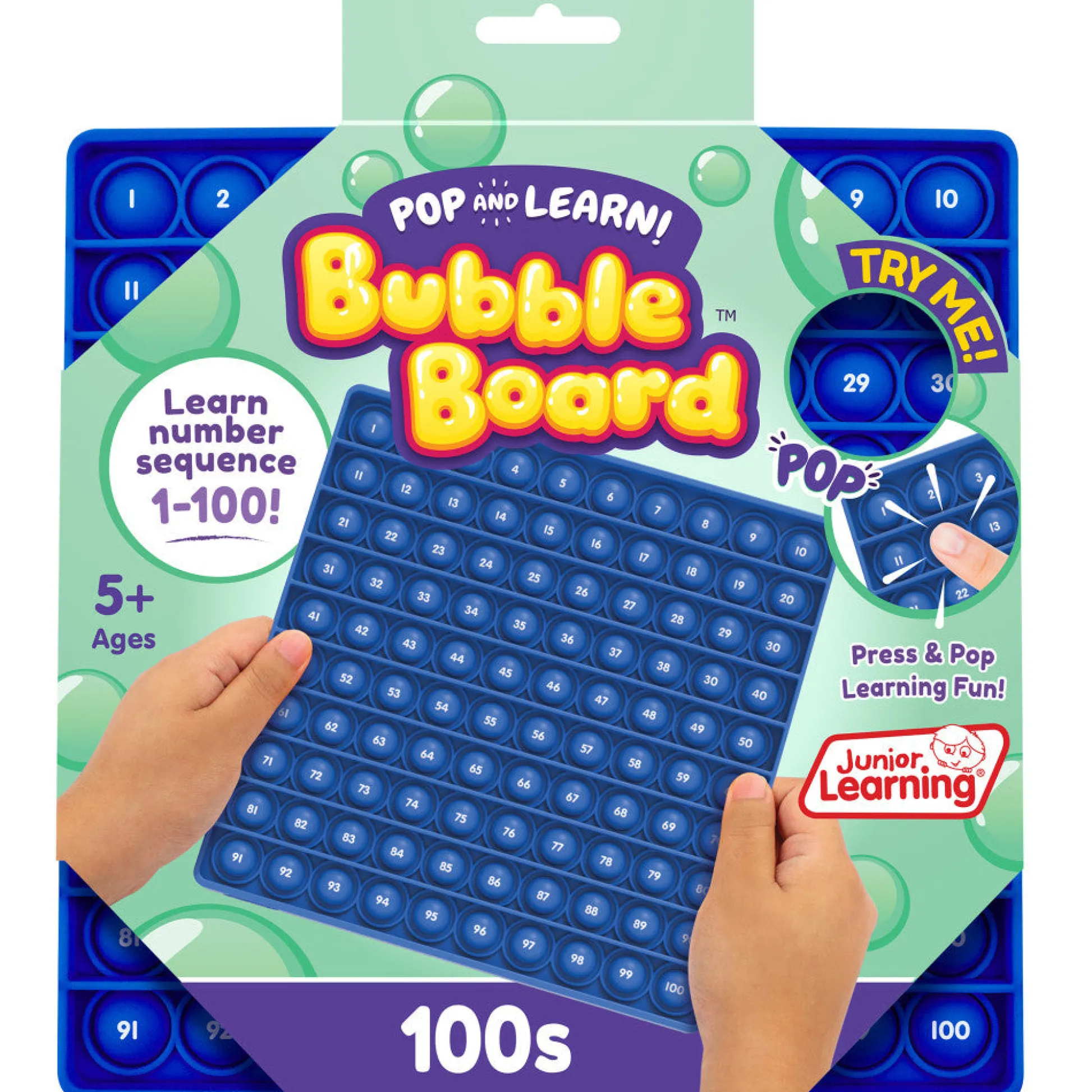 Flat River Group Interactive 100s Bubble Board - Math Learning Toy* Math Toys|Math, Counting & Time