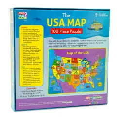 AreYouGame Interactive USA Map and State Trivia Puzzle – 100 pc* Puzzles