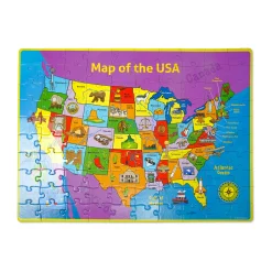 AreYouGame Interactive USA Map and State Trivia Puzzle – 100 pc* Puzzles