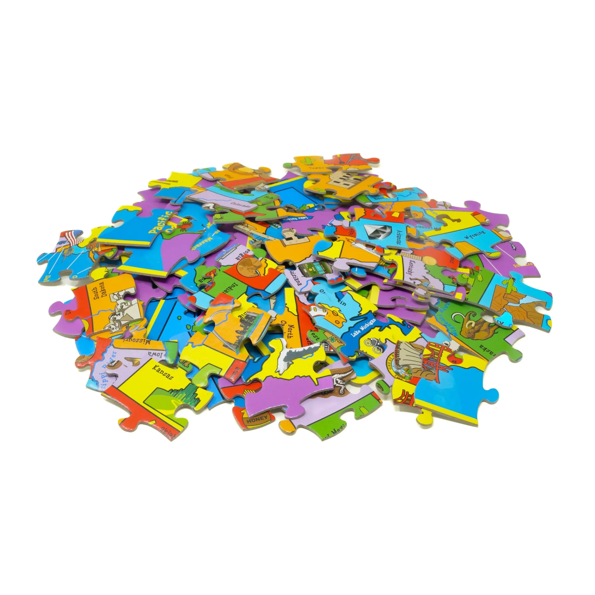 AreYouGame Interactive USA Map and State Trivia Puzzle – 100 pc* Puzzles