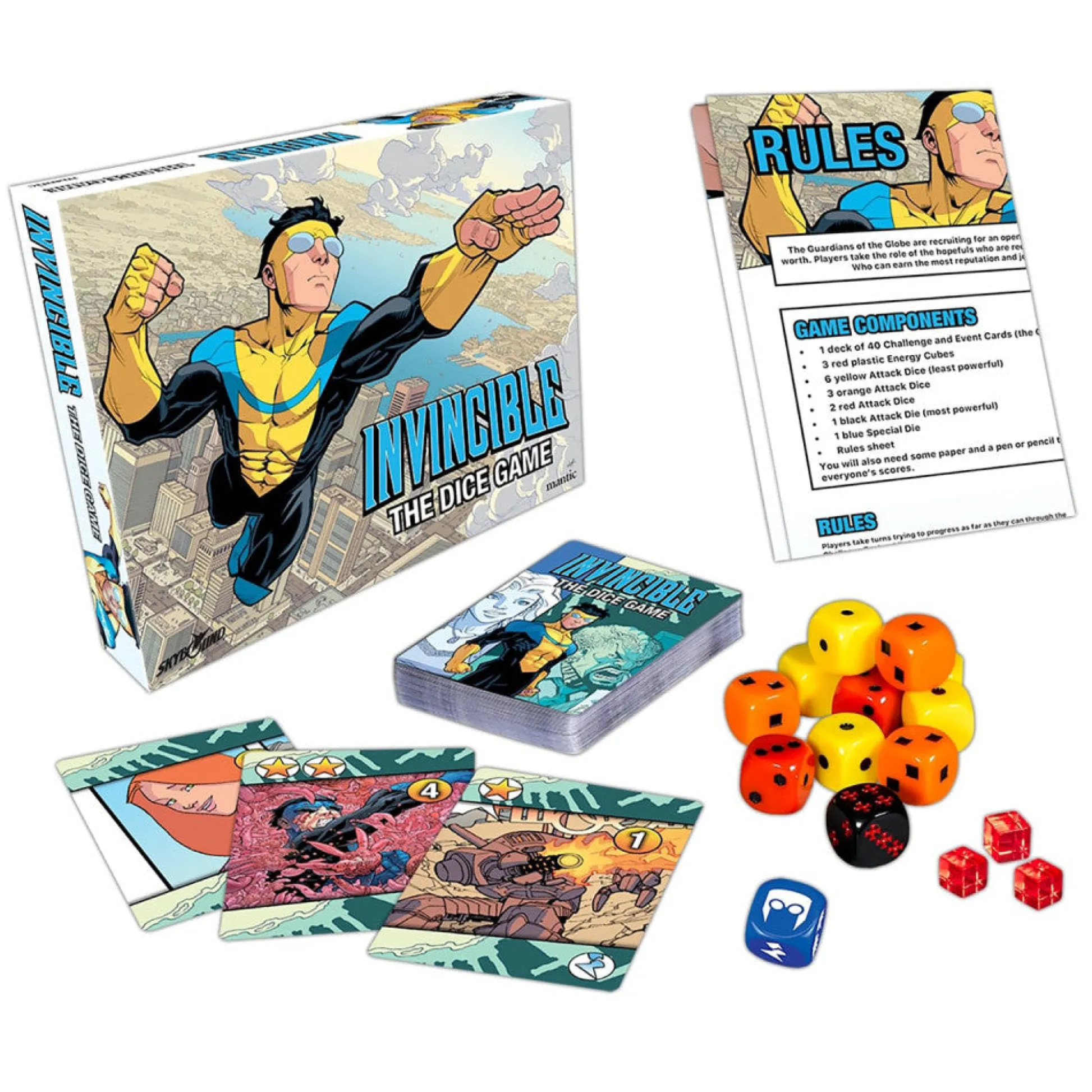 Flat River Group Invincible: The Dice Game - Superhero Themed Dice-Rolling Game by Mantic Games* Dice, Roll & Write Games