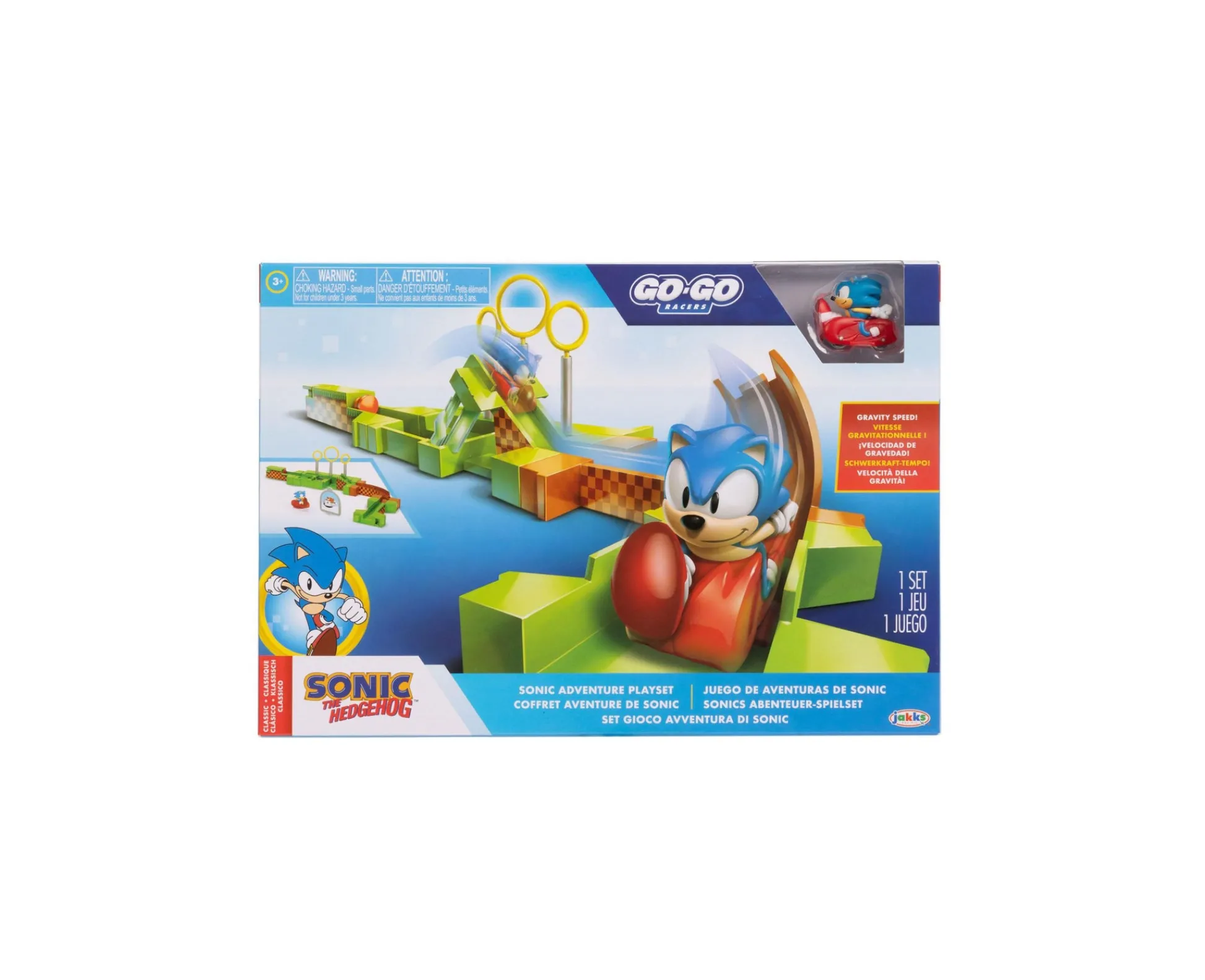 Macy's - Supplier JAKKS Pacific Sonic Go-Go Racers Diecast Playset - Super Sonic* Playsets & Vehicles