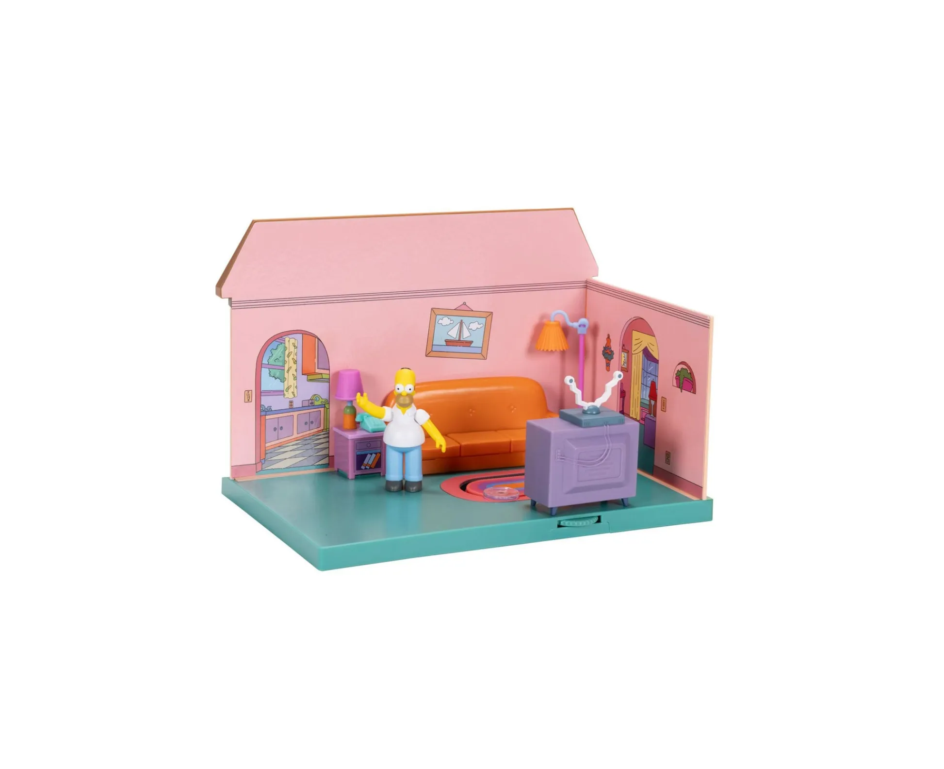 Macy's - Supplier JAKKS Pacific The Simpsons House 2.5'' Scale Living Room Diorama with Homer Simpson* Playsets & Vehicles