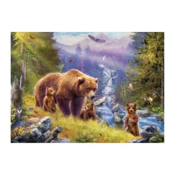 AreYouGame Jan Patrik Enchanted Forest Grizzly Cubs Jigsaw Puzzle - 500 pcs* Puzzles