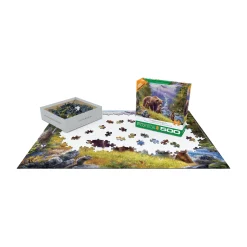 AreYouGame Jan Patrik Enchanted Forest Grizzly Cubs Jigsaw Puzzle - 500 pcs* Puzzles