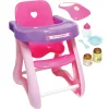 Educators Resource JC Toys For Keeps! Doll High Chair & Playset - Pink and Purple* Doll Houses, Furniture & Accessories|Stuffed Animals & Plush Toys
