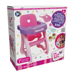Educators Resource JC Toys For Keeps! Doll High Chair & Playset - Pink and Purple* Doll Houses, Furniture & Accessories|Stuffed Animals & Plush Toys