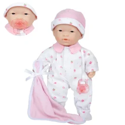 Educators Resource JC Toys La Baby - 11-inch Soft Baby Doll with Pink Outfit and Accessories* Baby Dolls|Stuffed Animals & Plush Toys