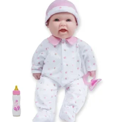 Educators Resource JC Toys La Baby Soft 16" - Pink Sleeper with Pacifier* Baby Dolls|Stuffed Animals & Plush Toys
