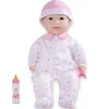 Educators Resource JC Toys La Baby Soft 16" Doll with Pink Sleeper and Pacifier* Baby Dolls|Stuffed Animals & Plush Toys
