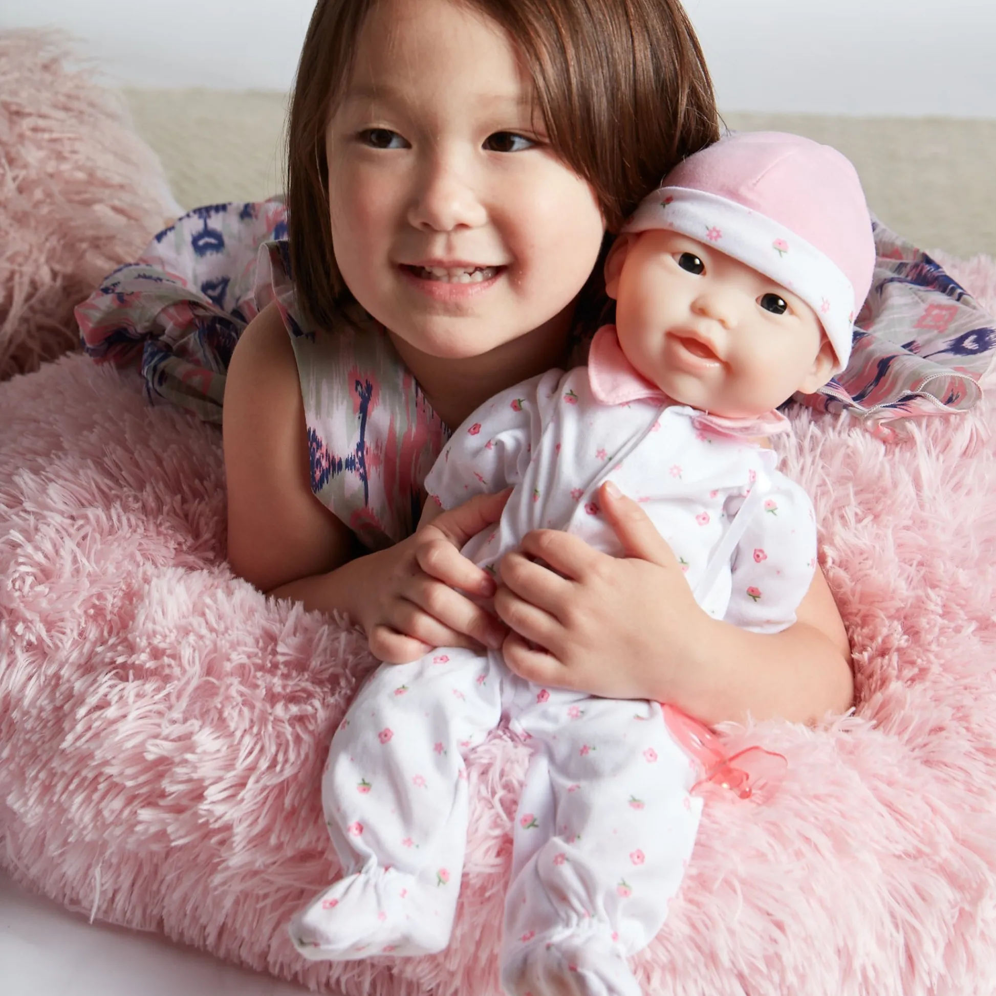 Educators Resource JC Toys La Baby Soft 16" Doll with Pink Sleeper and Pacifier* Baby Dolls|Stuffed Animals & Plush Toys