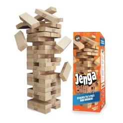 AreYouGame Jenga Giant Family Edition - Polished Hardwood Block Game* Board Games|Role-Playing Games