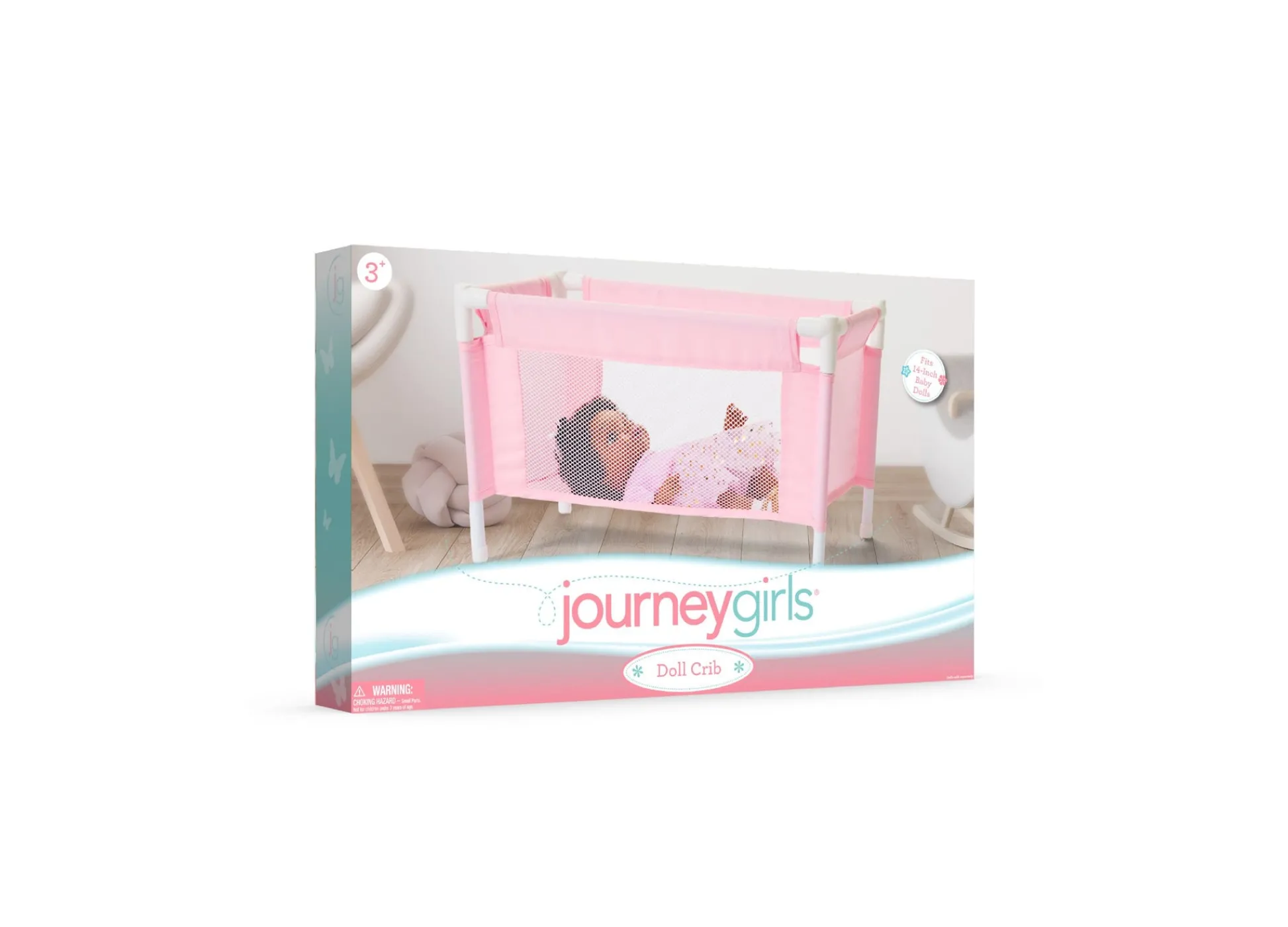 Macy's - Supplier Journey Girls Pastel Pink Baby Doll Crib Playset* Doll Houses, Furniture & Accessories|Stuffed Animals & Plush Toys