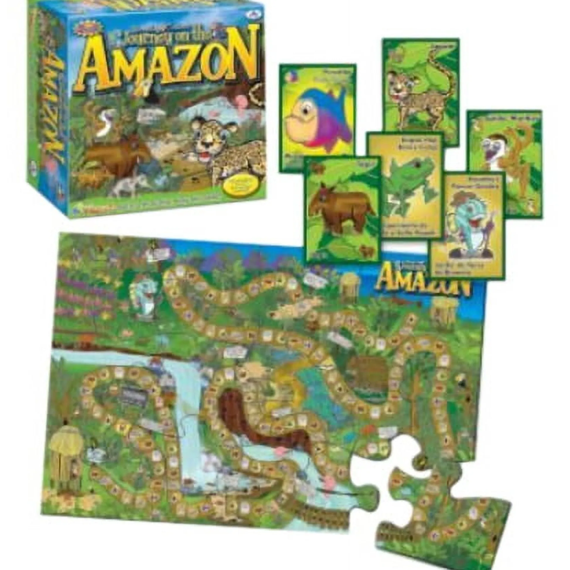 The Distribution Solutions JOURNEY ON THE AMAZON PLAYZZLE™ Interactive Bilingual Board Game* Role-Playing Games|Board Games