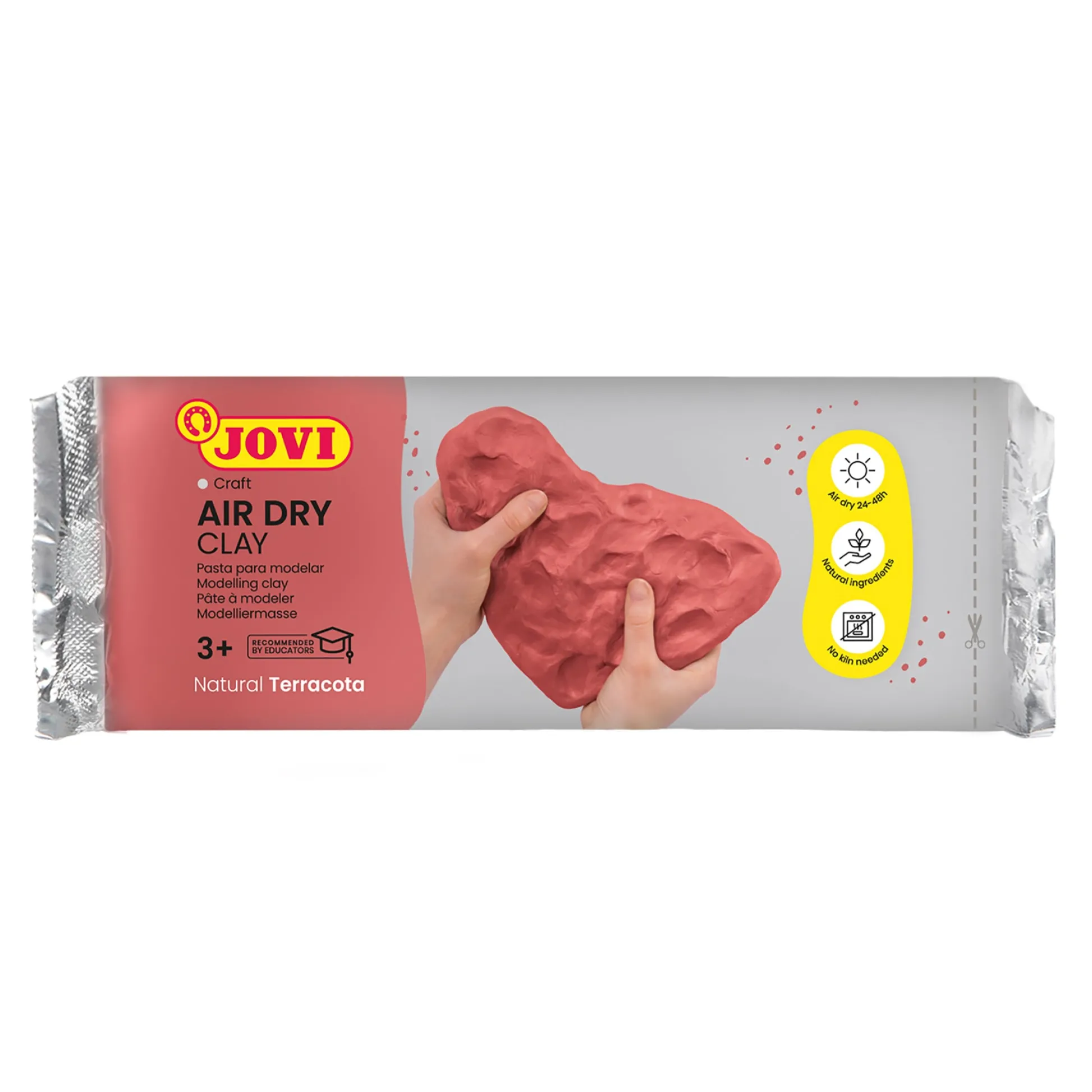 Educators Resource JOVI Air Dry Clay Terracotta Art Bar Pack - 1.1lb, Set of 3* Clay, Dough & Sand Art