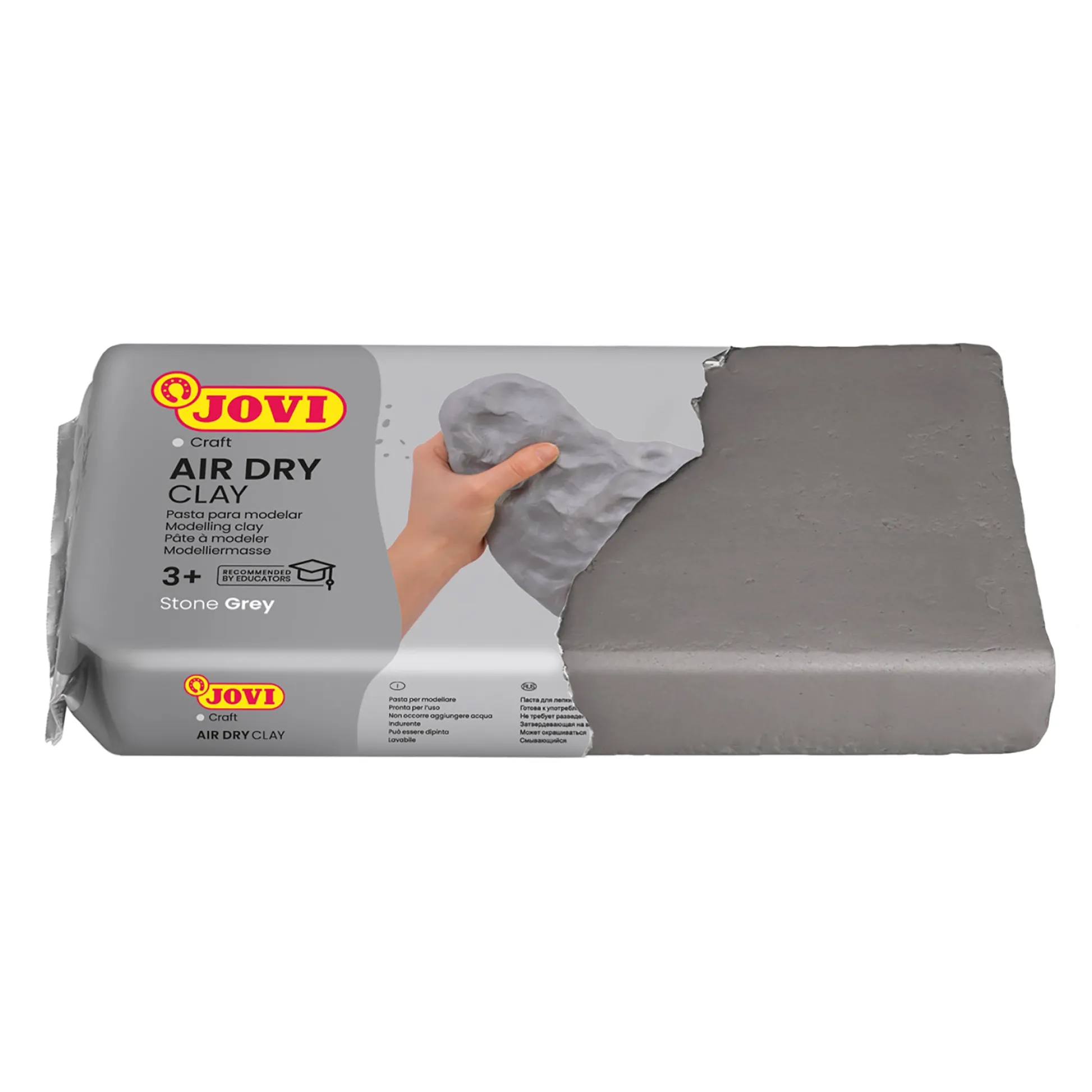 Educators Resource JOVI Home Artist Collection Air Dry Clay - Grey, 2.2lb Bar, Pack of 2* Clay, Dough & Sand Art