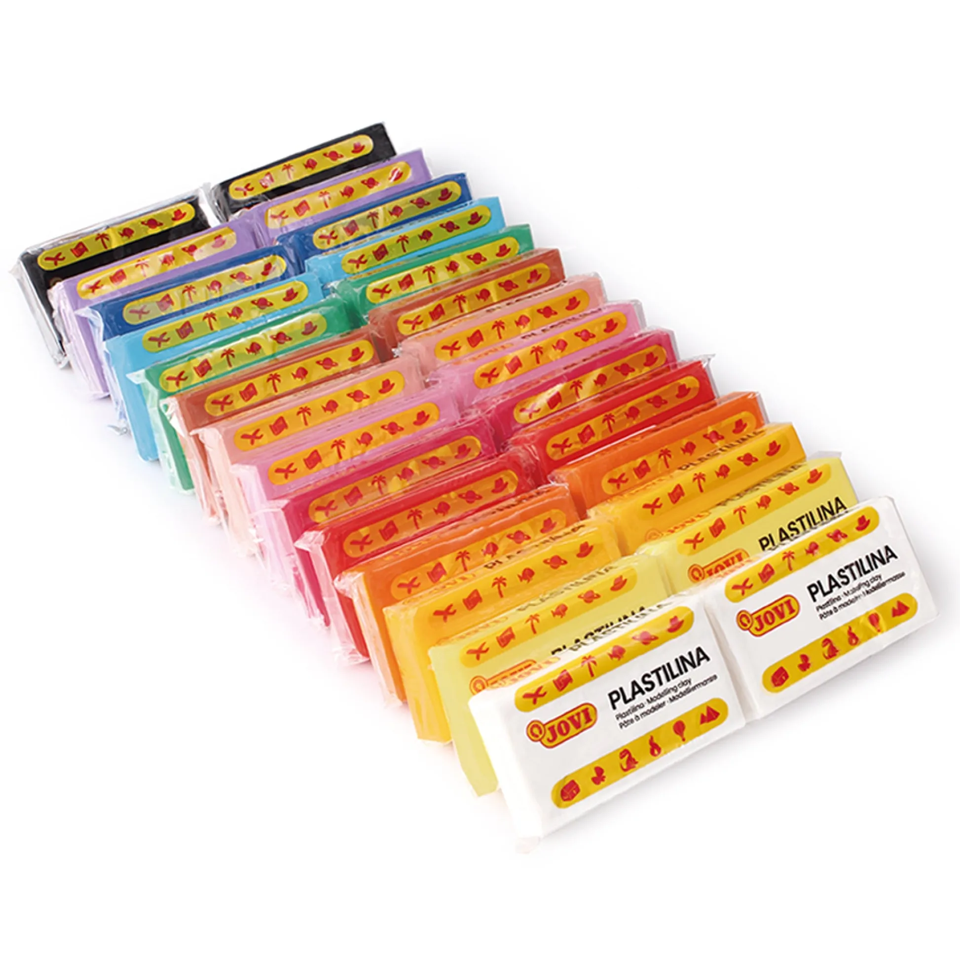 Educators Resource JOVI Plastilina Colorful Modeling Clay School Pack - 28 Bars with Accessories* Clay, Dough & Sand Art