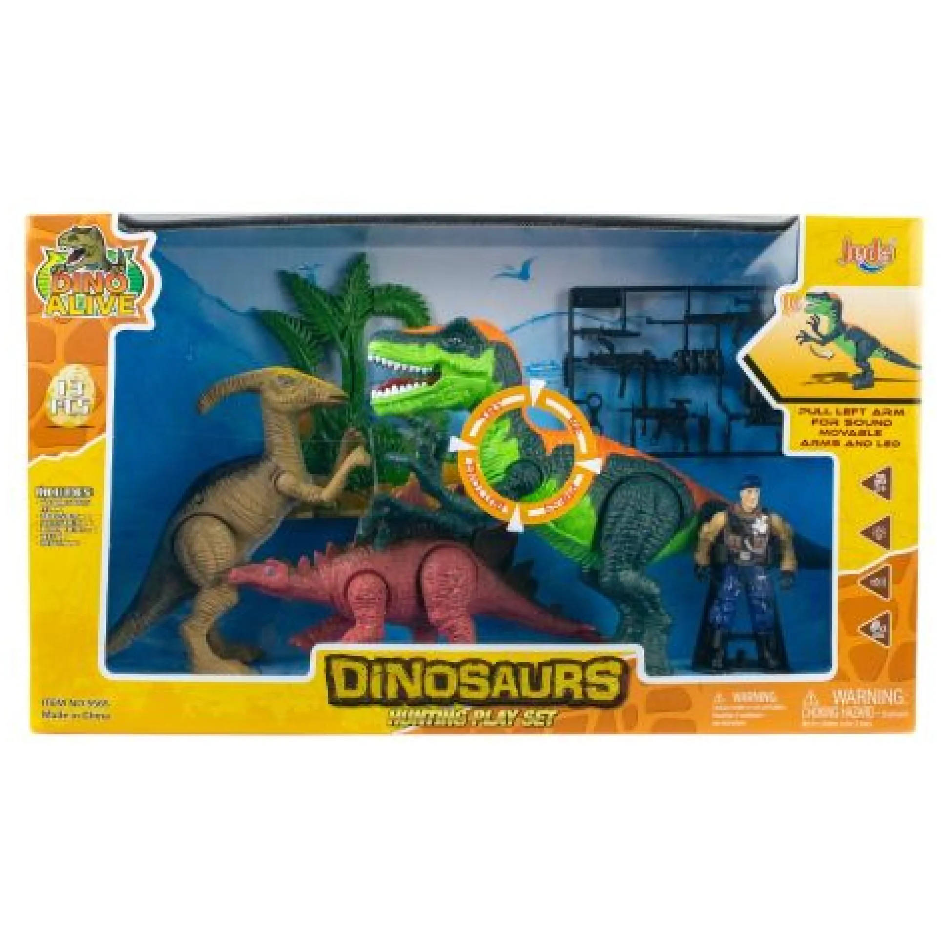 Calendar Holdings, LLC Juda Toys Dinosaurs Hunting Playset with Sound and Action Features* Playsets & Vehicles