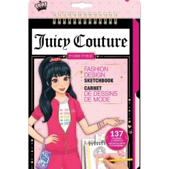 Flat River Group Juicy Couture Glam Fashion Design Sketchbook Kit - Creative Set for Kids*Kids Kids Books|Crafts & Activities