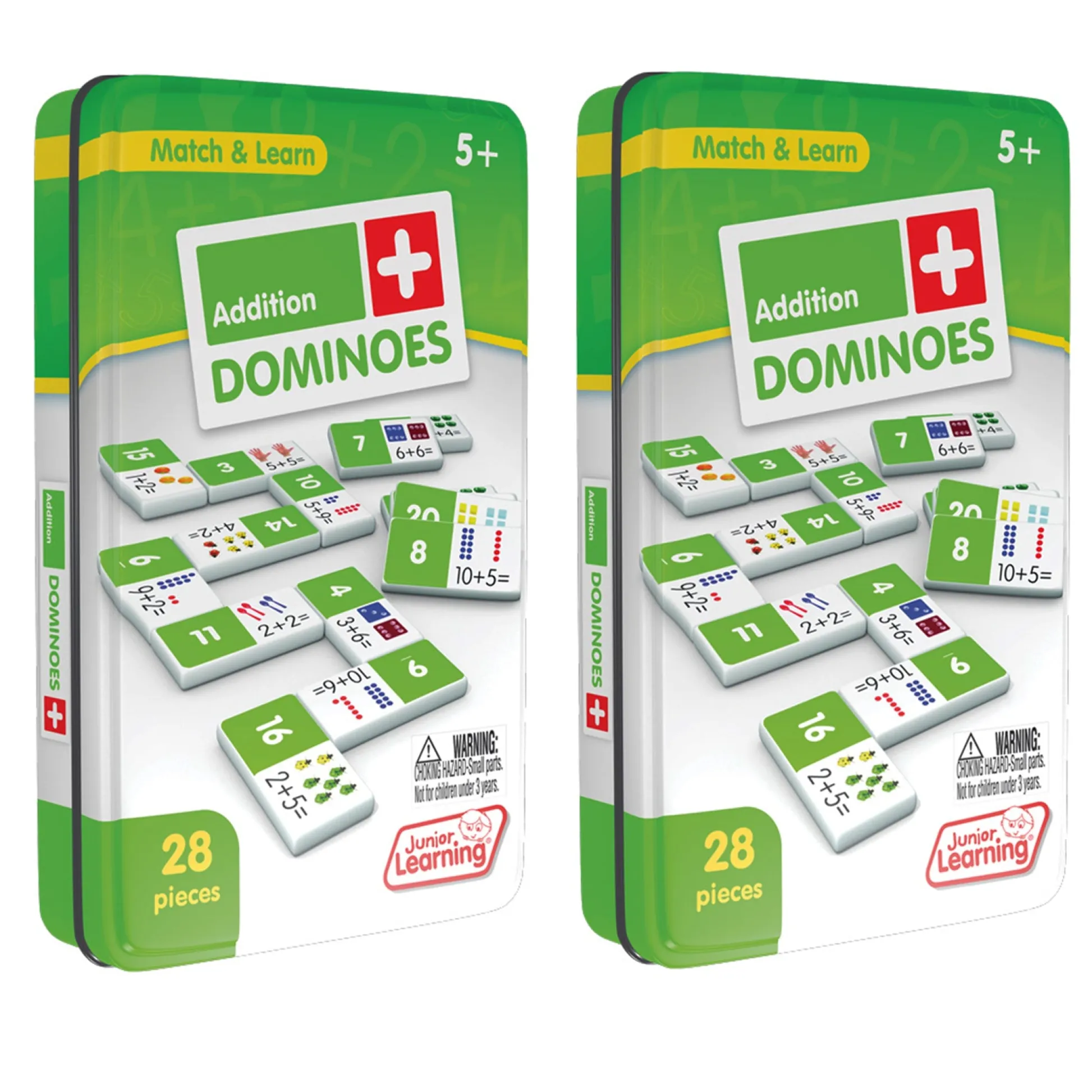 Educators Resource Junior Learning Addition Dominoes - Educational Math Game* Math Toys|Math, Counting & Time