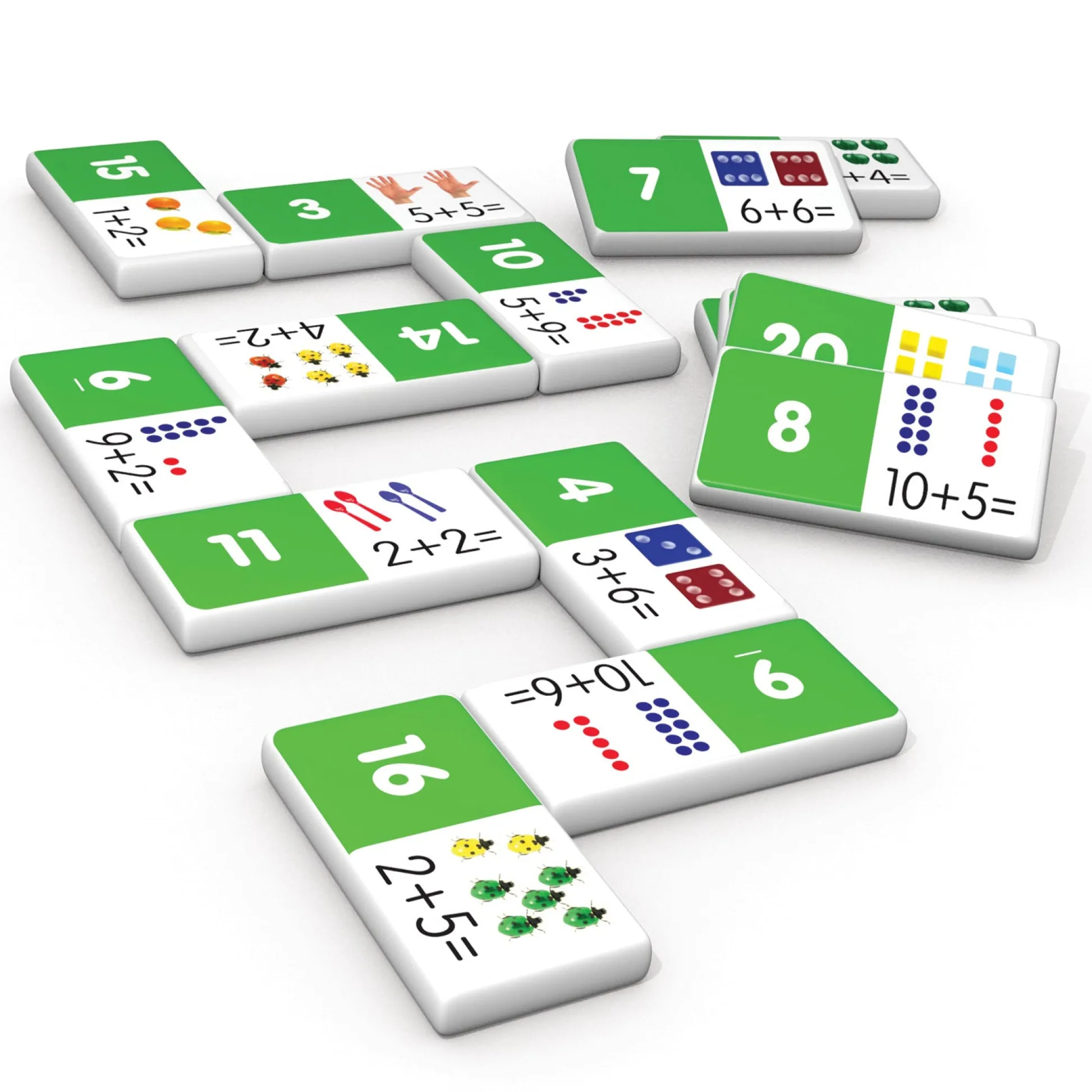 Educators Resource Junior Learning Addition Dominoes - Educational Math Game* Math Toys|Math, Counting & Time