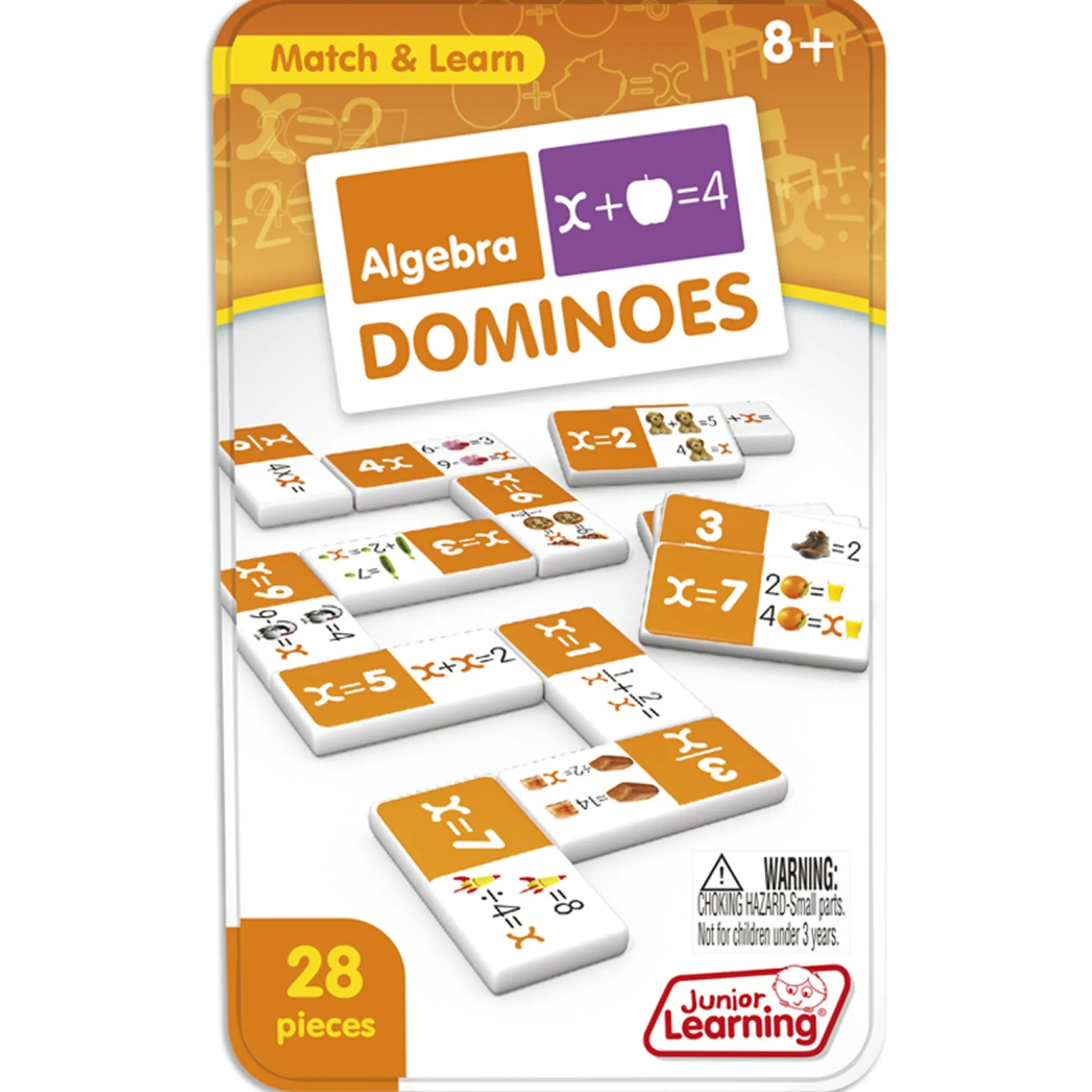 Educators Resource Junior Learning Algebra Dominoes - Educational Matching Game - 2 Sets* Dominoes & Tiles Games