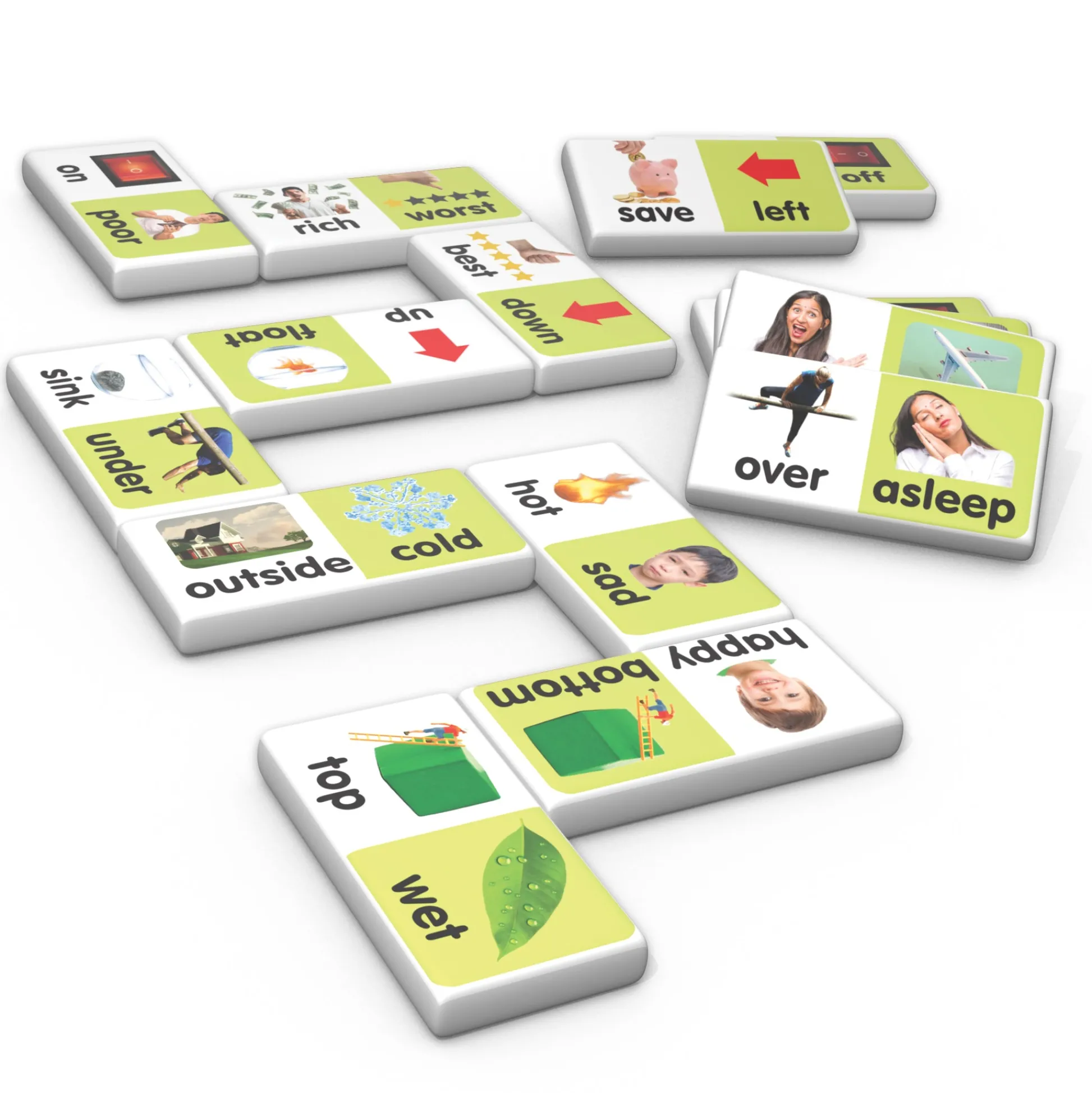 Educators Resource Junior Learning Antonyms Match & Learn Dominoes - Educational Set - Pack of 2* Dominoes & Tiles Games