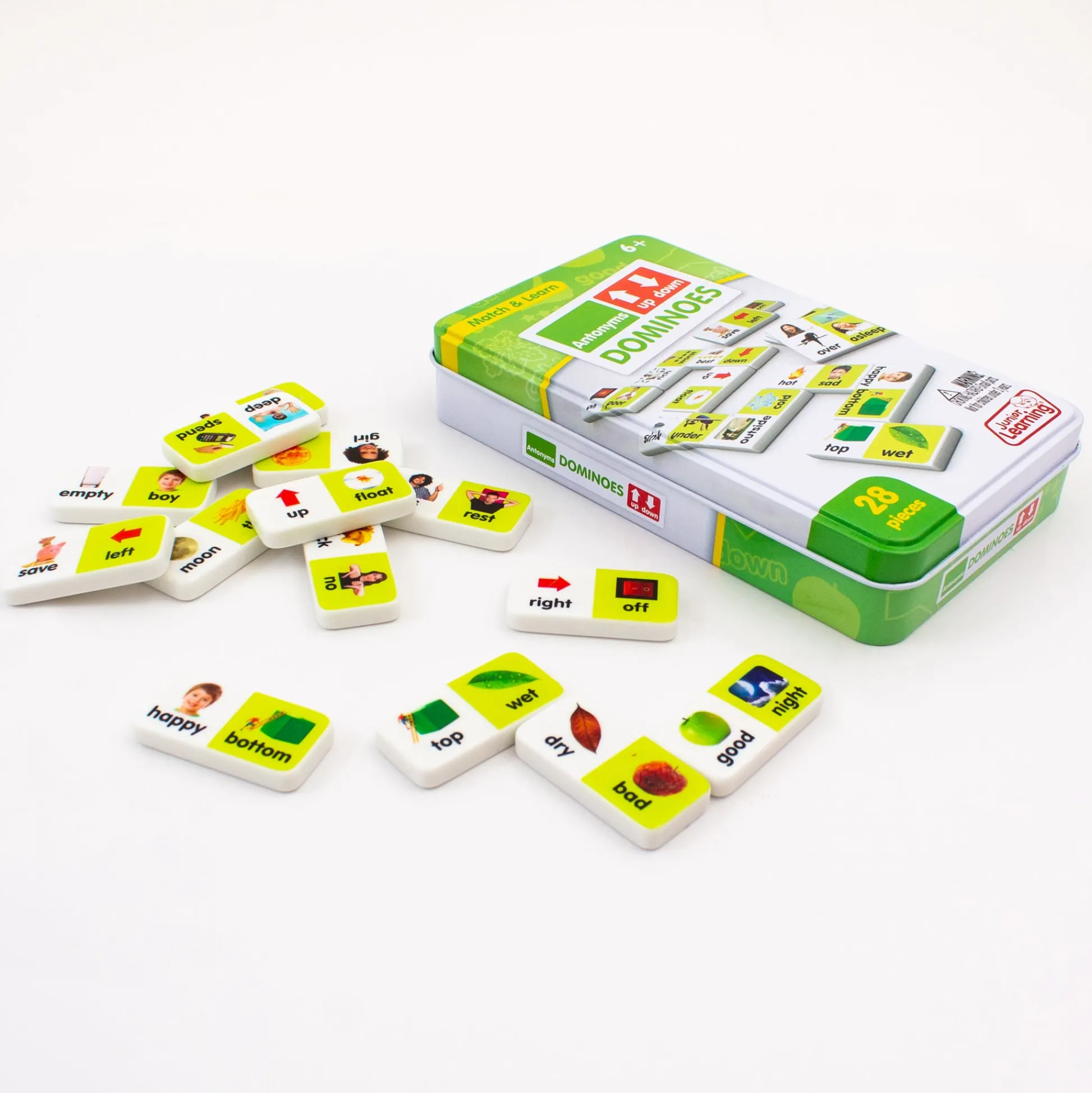 Educators Resource Junior Learning Antonyms Match & Learn Dominoes - Educational Set - Pack of 2* Dominoes & Tiles Games