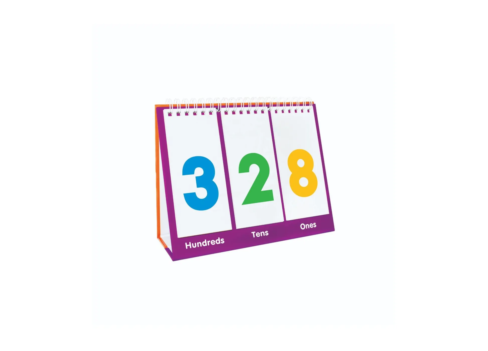 Flat River Group Junior Learning Base Ten Flip Card Set - Educational Math Tool* Math Toys|Math, Counting & Time