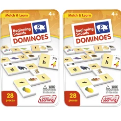 Educators Resource Junior Learning Beginning Sounds Dominoes - Vibrant Learning Game - 2 Sets* Preschool Education Toys & Activities