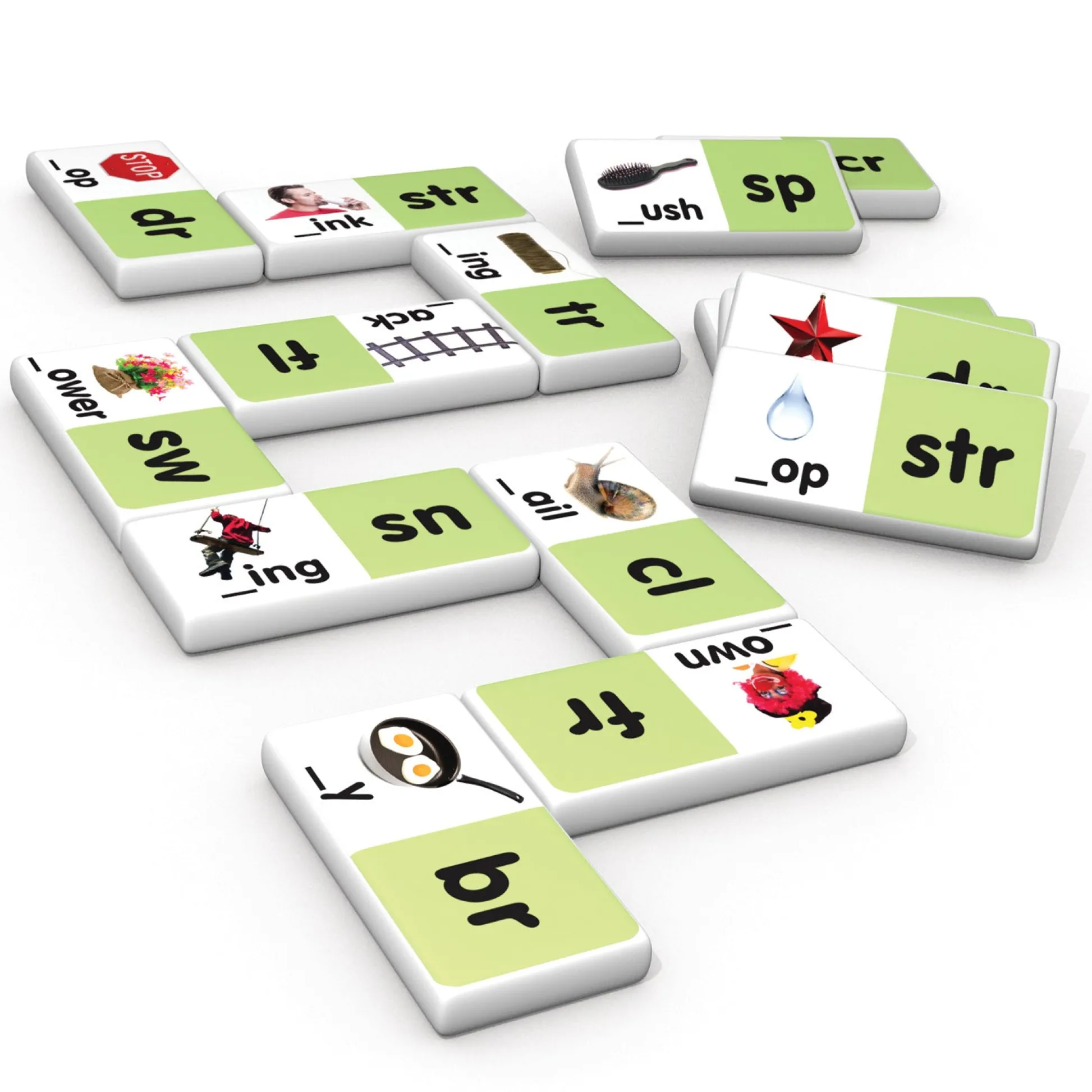 Educators Resource Junior Learning Blends Dominoes - Educational Learning Set for Kids* Dominoes & Tiles Games