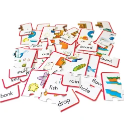 Educators Resource Junior Learning Compound Word Puzzles - Multicolored Language Game* Puzzles