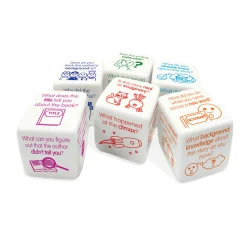 Flat River Group Junior Learning Comprehension Dice Set - Educational Game for Ages 6+* Reading, Writing & Speech