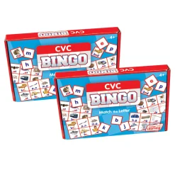 Educators Resource Junior Learning CVC Bingo Game Set - Consonant Vowel Consonant Learning Kit* Preschool Education Toys & Activities