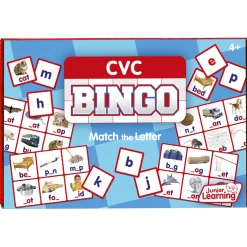 Educators Resource Junior Learning CVC Bingo Game Set - Consonant Vowel Consonant Learning Kit* Preschool Education Toys & Activities