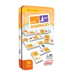 Educators Resource Junior Learning CVC Match & Learn Dominoes - Double Pack Education Set* Dominoes & Tiles Games