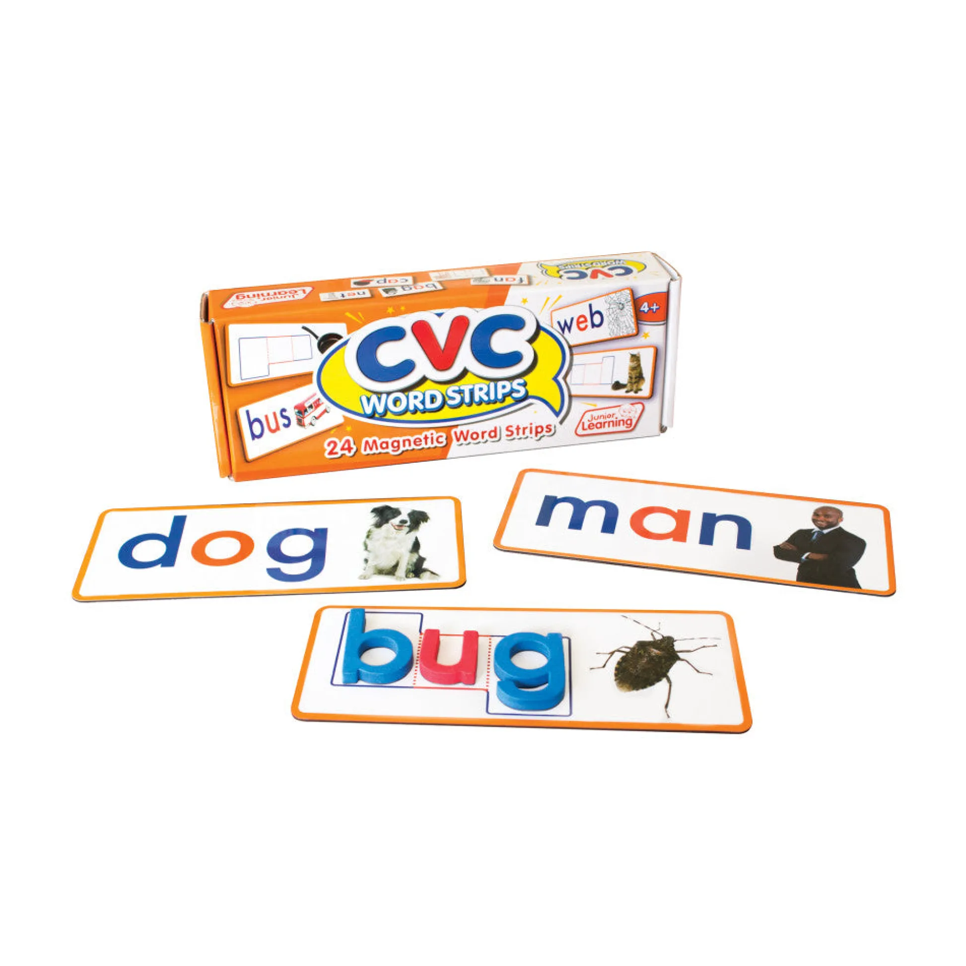 Flat River Group Junior Learning CVC Word Strips - Magnetic Educational Set* Preschool Education Toys & Activities