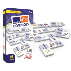 Educators Resource Junior Learning Decoding Match & Learn Dominoes - Double Pack* Dominoes & Tiles Games