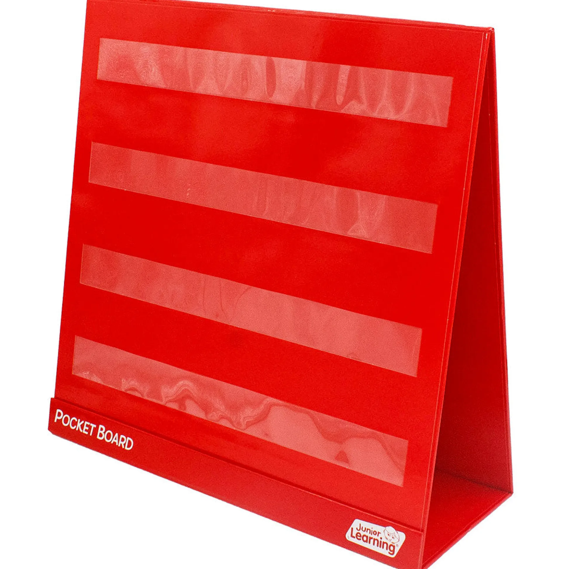 Flat River Group Junior Learning Double-Sided Tabletop Pocket Chart - Red & White* Preschool Education Toys & Activities