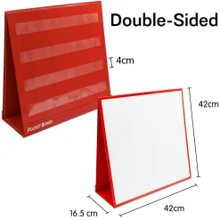 Flat River Group Junior Learning Double-Sided Tabletop Pocket Chart - Red & White* Preschool Education Toys & Activities