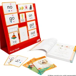 Flat River Group Junior Learning Double-Sided Tabletop Pocket Chart - Red & White* Preschool Education Toys & Activities