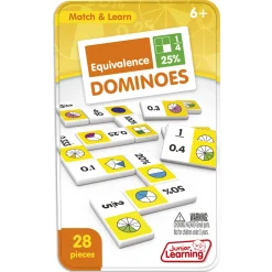 Educators Resource Junior Learning Equivalence Dominoes Game - 2 Pack Learning Set* Dominoes & Tiles Games